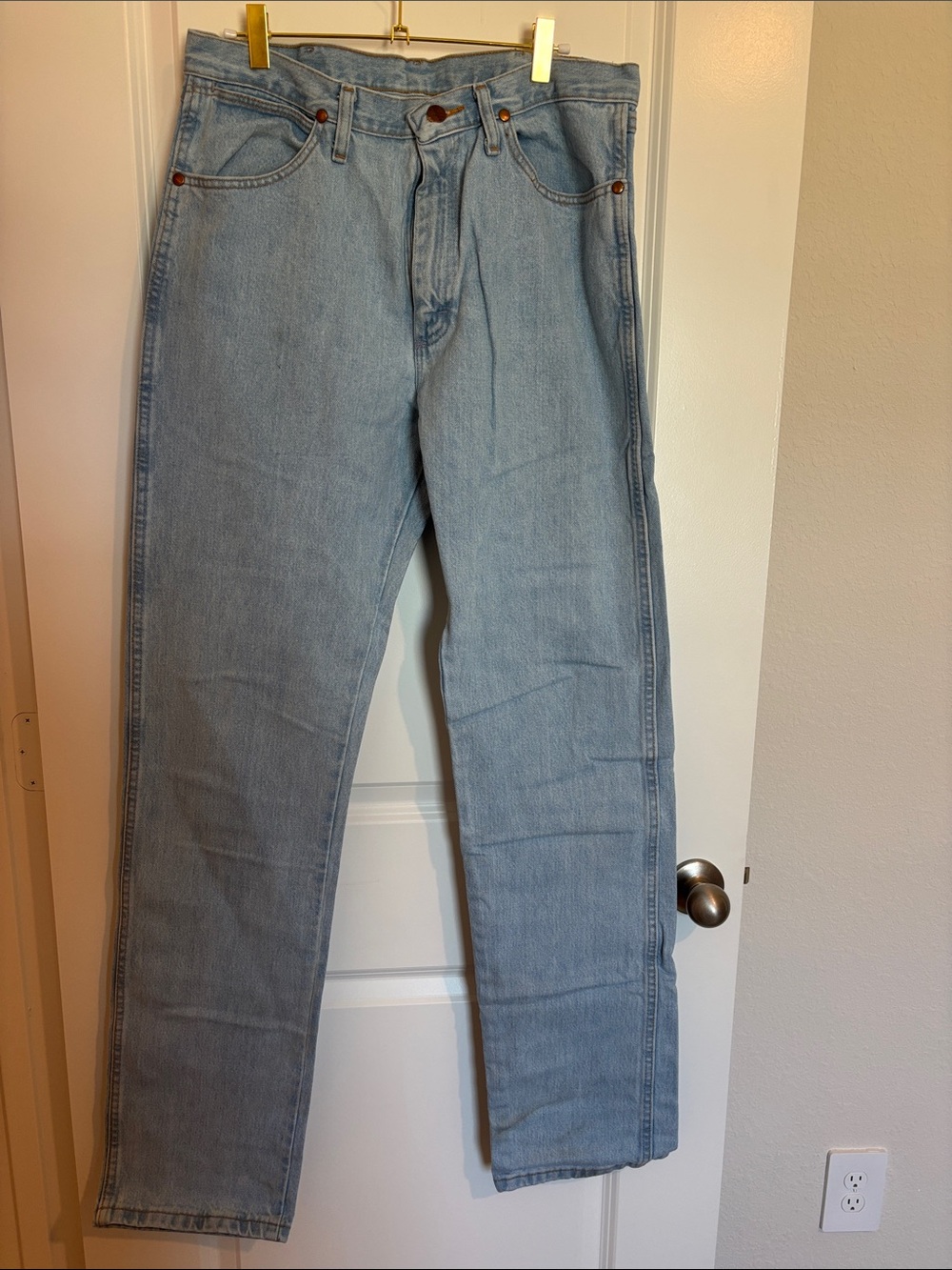 Wrangler Light Blue Straight Leg Jeans